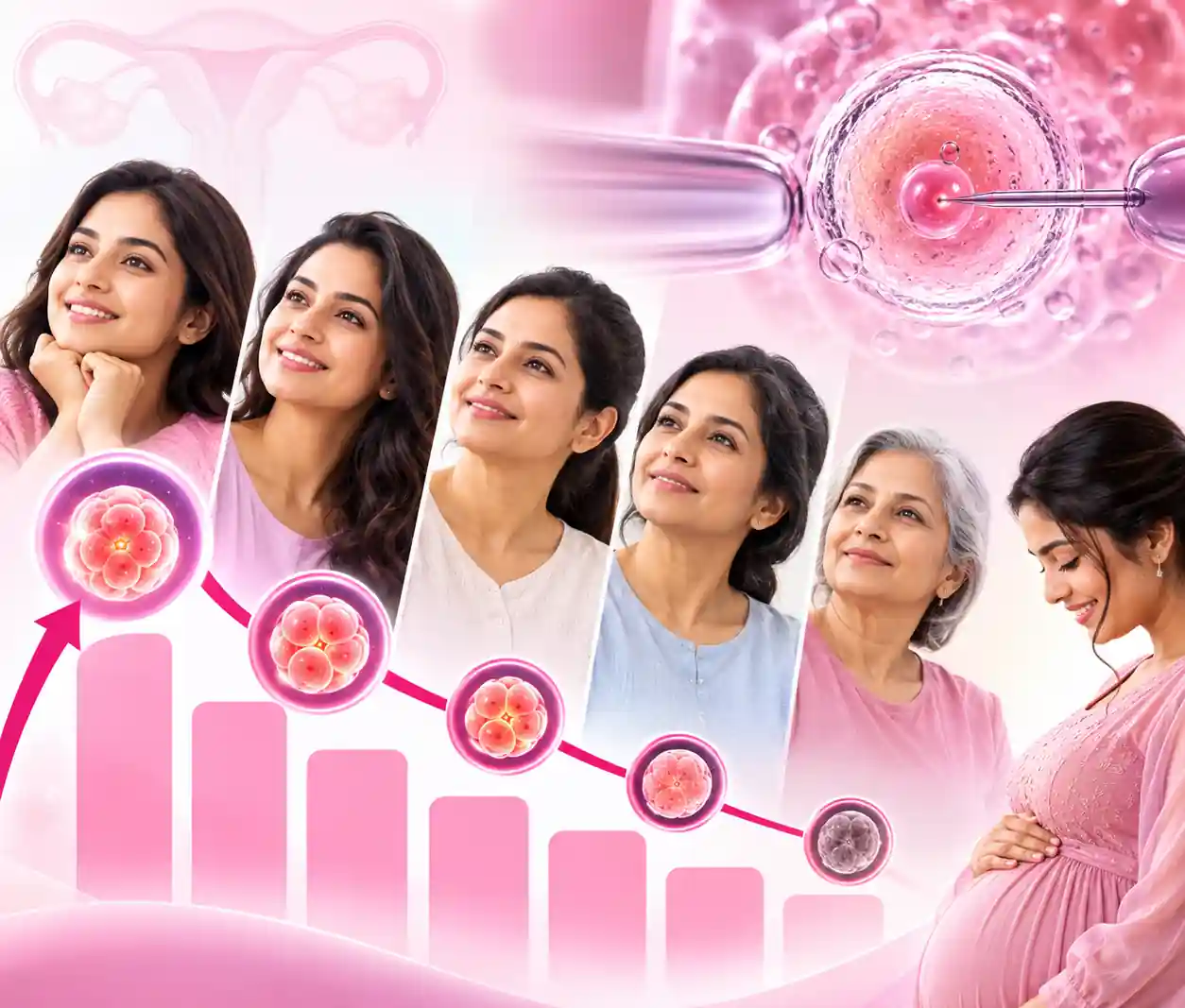 Fertility specialist explaining IVF success rate factors to a couple